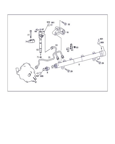 Inyector para mercedes-benz vito / mixto furgón 109 cdi (639.601, 639.603, 639.605) 646980 A6460701187