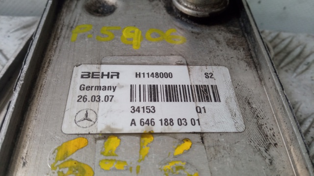 A6461880301 MERCEDES Radiador de aceite comprar Alcalá