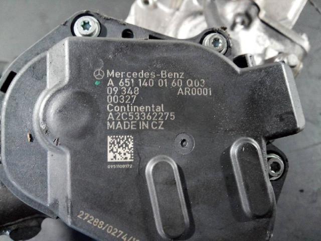 A6511400160 MERCEDES Válvula EGR de recirculación de gases  disponible Vigo