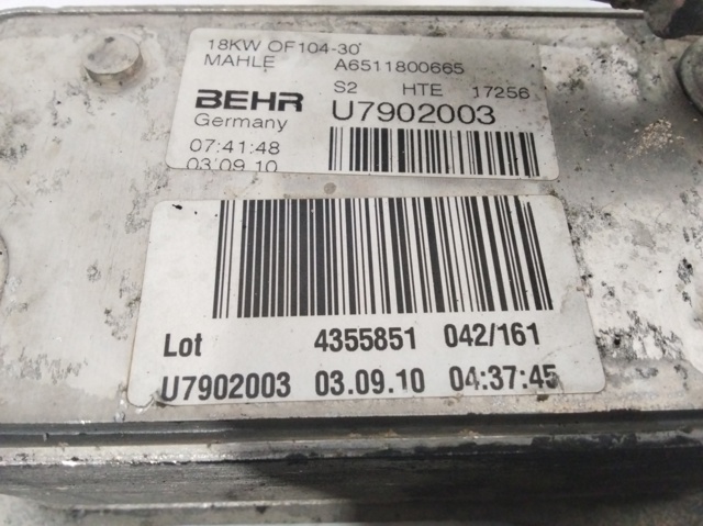 A6511800665 Radiador de aceite  en stock Castellón