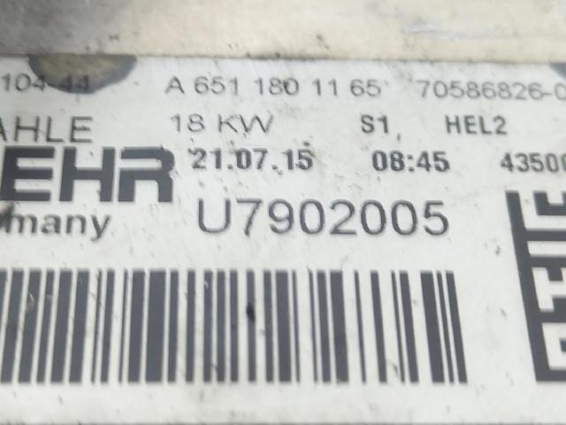 A6511801165 MERCEDES Radiador de aceite  en stock Córdoba