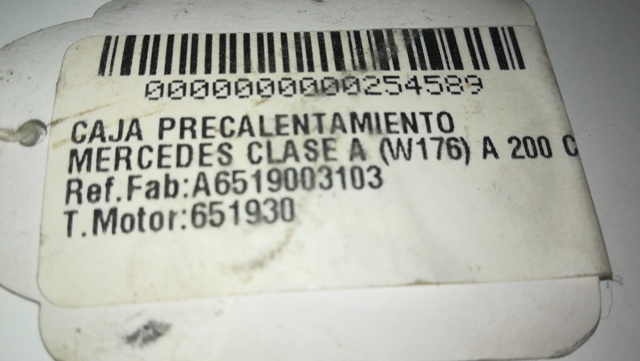 A6519003103 Relé de los calentadores comprar Girona