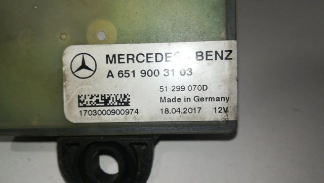 A6519003103 MERCEDES Relé de bujías de precalentamiento  disponible Vigo