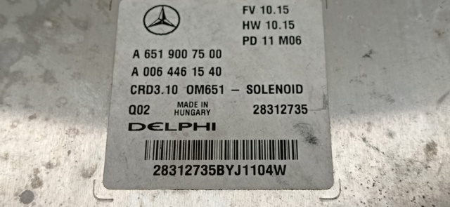 MERCEDES A6519007500 ECU  en stock Valencia