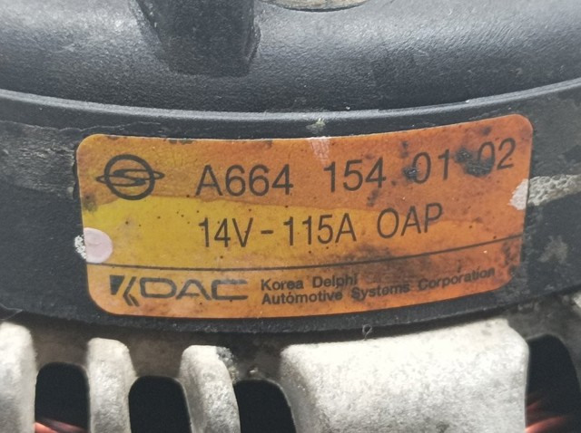 A6641540102 SSANG YONG Alternador comprar Bilbao