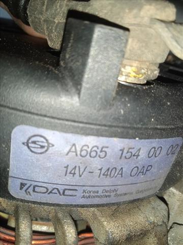 A6651540002 SSANG YONG Alternador  en stock Huelva