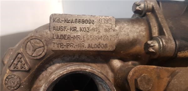 Turbocompresor para mercedes clase a (bm 168) 1.7 160 cdi (168.006) om 668.940 A6680960399