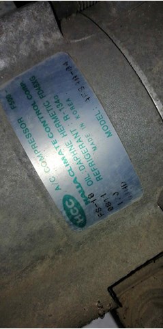 Compresor aire acondicionado para kia joice 2.0 g4cp AFSAA04