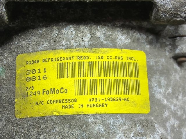 Compresor aire acondicionado para ford fiesta vi (cb1,cb1) (2012-...) 1.25 snja AP3119D629AC