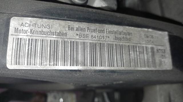 Motor ensamblado BSE VAG