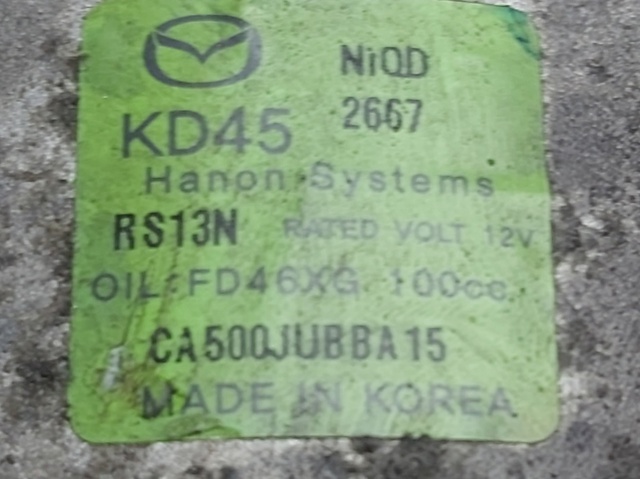 CA500JUBBA15 MAZDA Compresor de aire acondicionado  en stock Córdoba
