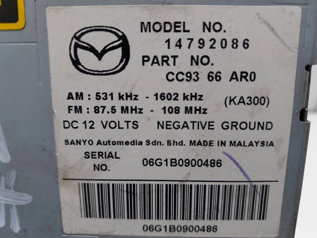  para Mazda 5 I (CR)