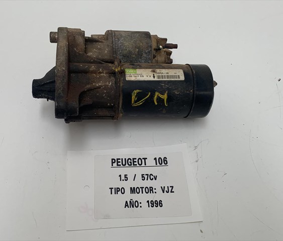Motor arranque para peugeot 106 i (1a,1a) (1991-1996) 1.5 d vjz D6RA100
