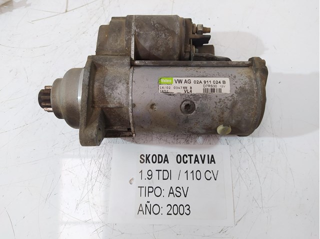 Motor arranque para skoda octavia i (1u2) (2005-2010) 1.9 tdi asv D7RS30