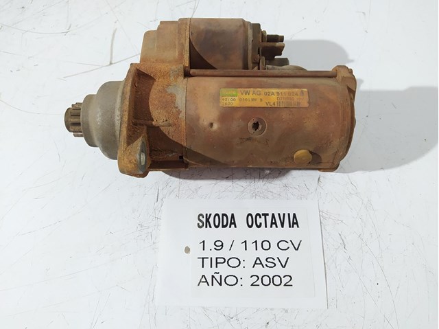 Motor arranque para skoda octavia i (1u2) (2005-2010) 1.9 tdi alh D7RS30