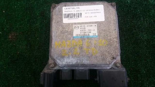 Centralita para mazda 6 hatchback 2.2 mzr-cd r2 GS1D67880H