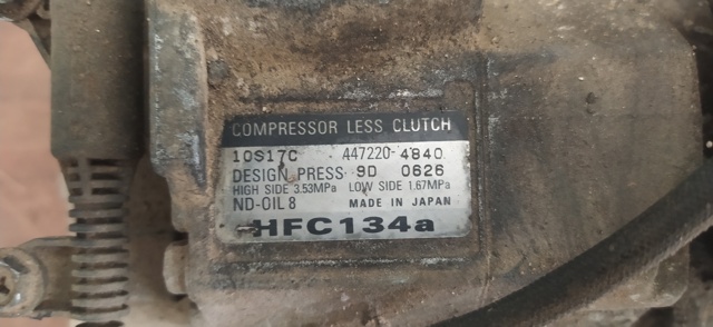 HFC134A CHRYSLER Compresor de aire acondicionado  en stock Gandía