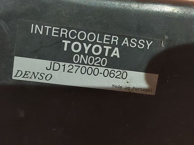 TOYOTA JD1270000620 Intercooler  en stock Terrassa