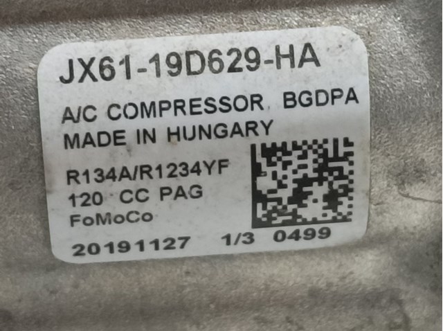 Compresor aire acondicionado para ford focus st-line   /   03.18 - 12.20 b7da JX6119D629HA