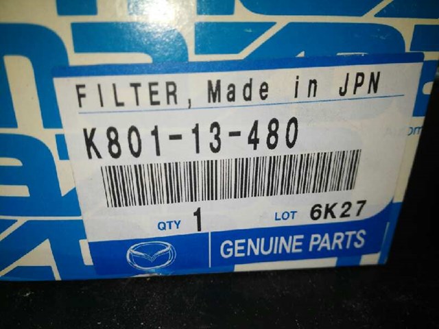 Filtro combustible K80113480 Mazda