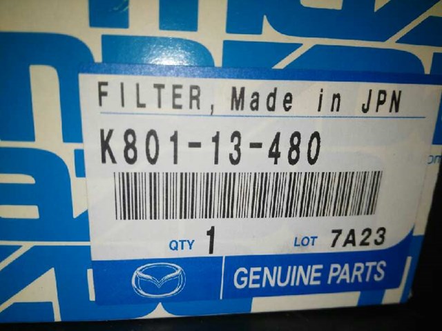 Filtro combustible K80113480 Mazda