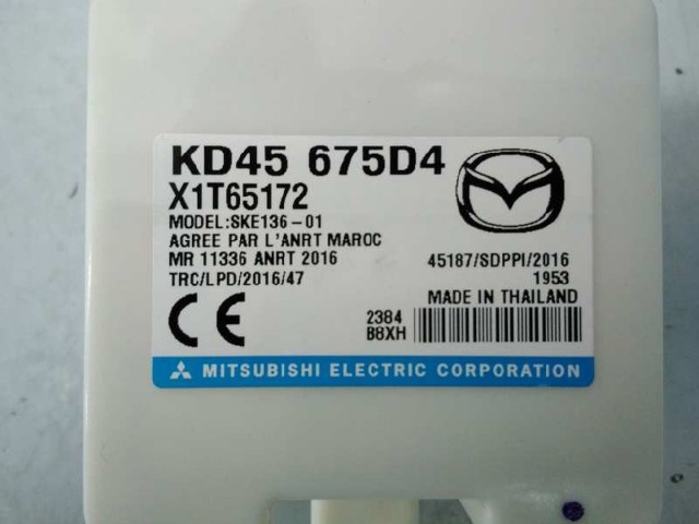 MAZDA KD45675D4 Módulo de control del inmovilizador  en stock Terrassa