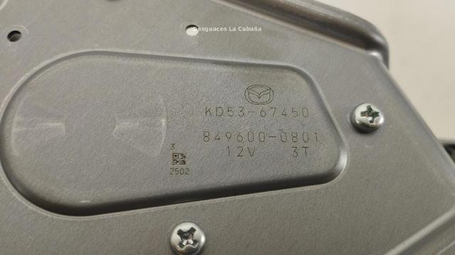 KD5367450 MAZDA Motor limpiaparabrisas, trasera comprar Bilbao