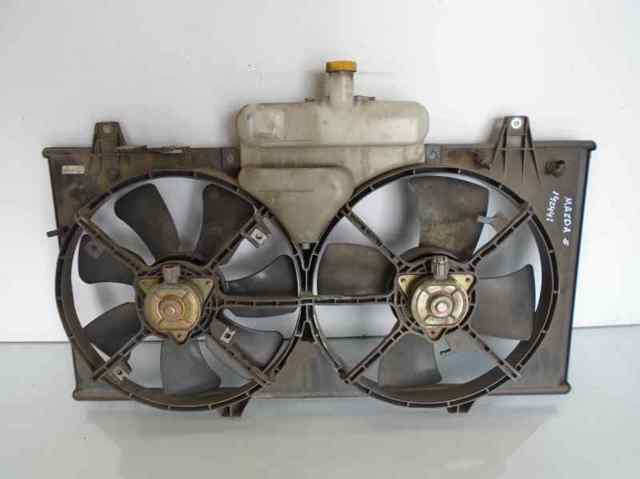 Difusor de radiador, ventilador de refrigeración, condensador del aire acondicionado, completo con motor y rodete L32915025C Mazda