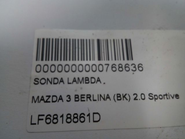 Sensor de oxígeno previo al catalizador LF6818861D MAZDA