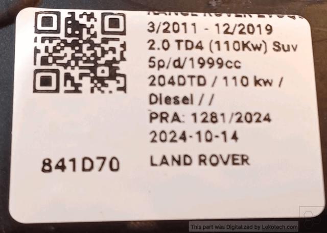 LAND ROVER LR072417 Cerradura de tapa de maletero  comprar en Murcia