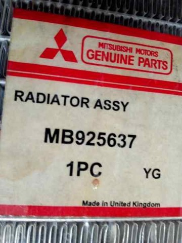 Radiador MB925637 MITSUBISHI