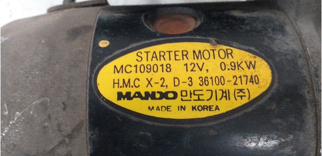 HYUNDAI MC109018 Motor de arranque  comprar en Murcia
