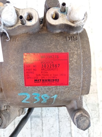 MITSUBISHI MR398278 Compresor de aire acondicionado  disponible Lugo