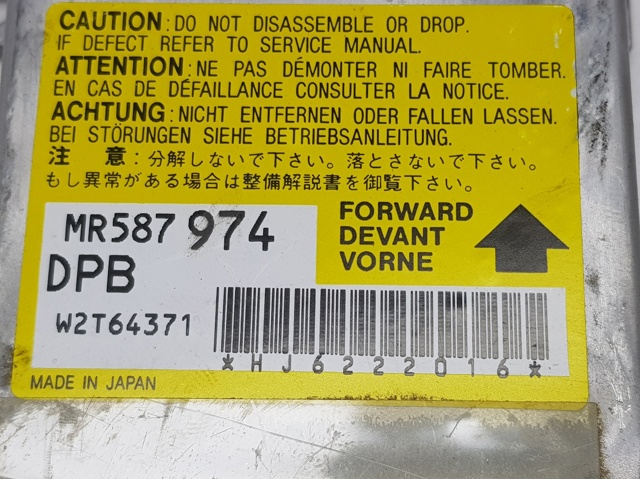 Procesador Del Modulo De Control De AIRBAG MR587974 Mitsubishi