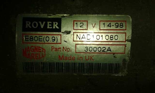 Motor arranque para mg rover mg zr (2001-2005) 105 14 k4f NAD101080