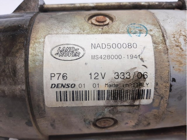 Motor arranque para land rover discovery iv 2.7 td 4x4 276dt NAD500080