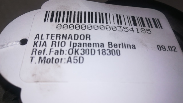 OK30D18300 HYUNDAI Alternador comprar Madrid