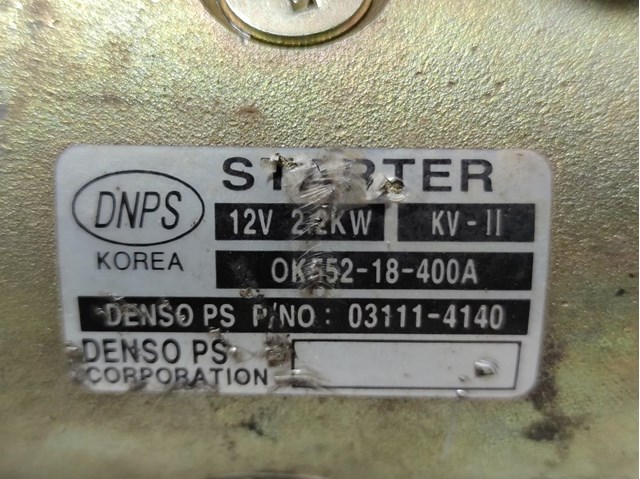 HYUNDAI OK55218400A Motor de arranque  comprar en Murcia