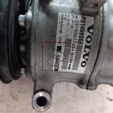 Compresor de aire acondicionado Volvo XC90 2 256