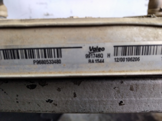 P9680533480 PEUGEOT Radiador de refrigeración del motor  disponible Alicante