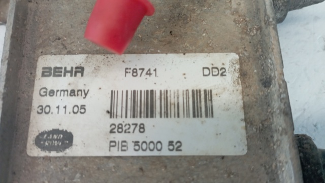 PIB500052 LAND ROVER Radiador de aceite debajo del filtro  en stock Gandía