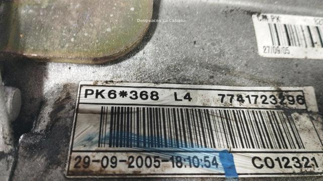 RENAULT PK6368 Caja de cambios manual completa  disponible España