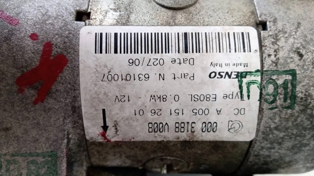 Q0003188V008000000 Motor de arranque  en stock Granada