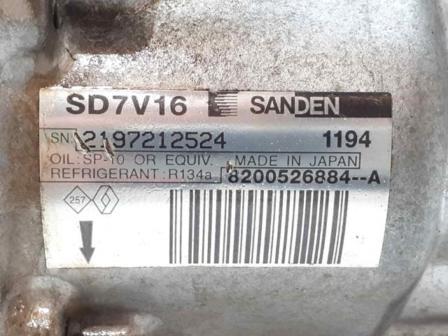 SD7V16 RENAULT Compresor de aire acondicionado comprar Madrid