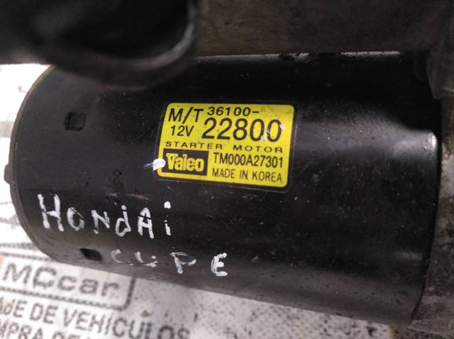 HYUNDAI TM000A27301 Motor de arranque  en stock Valencia