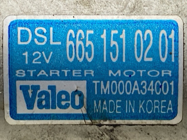 SSANG YONG TM000A34001 Motor de arranque comprar Barcelona