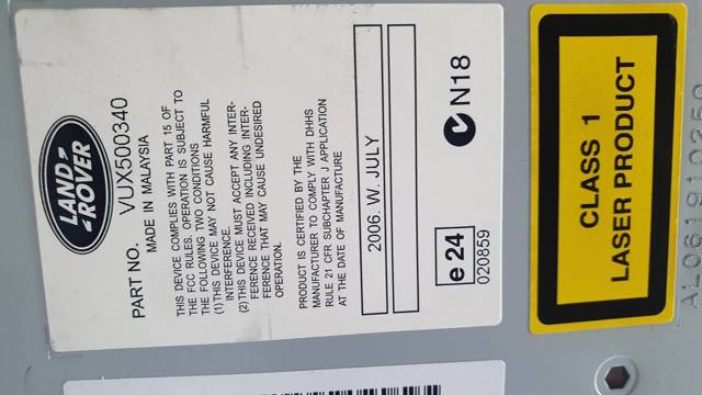VUX500340 Land Rover