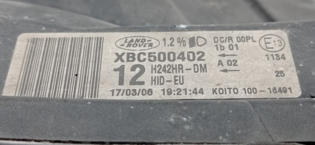 Comprar Faro delantero derecho Discovery III LR3