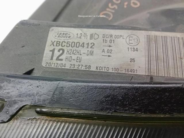 XBC500412 Faro izquierdo  en stock Granada