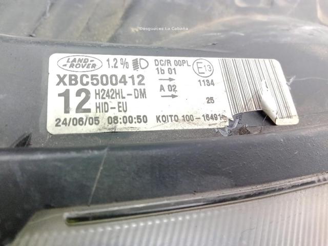 XBC500412 LAND ROVER Faro izquierdo comprar Alcalá